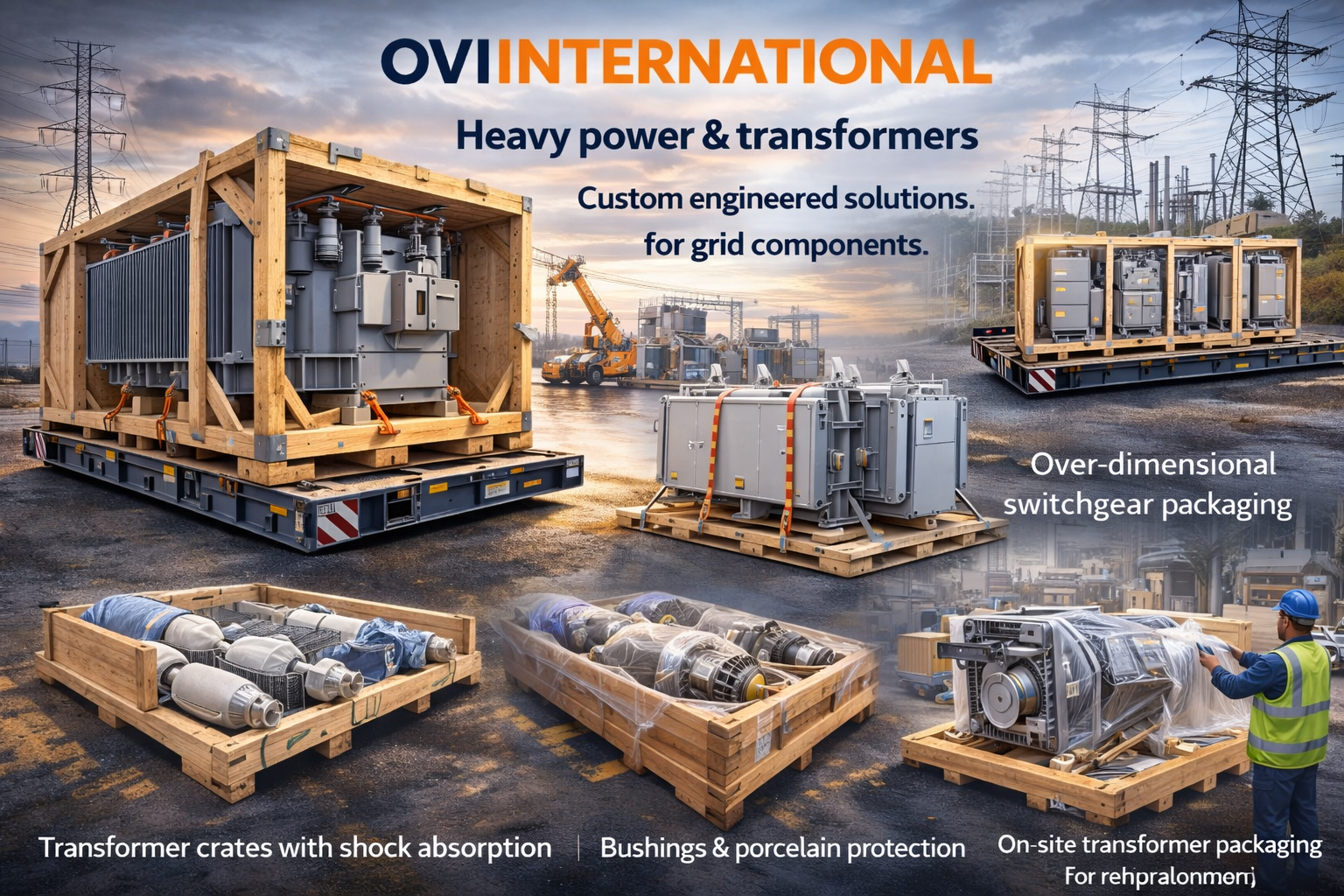 Power transformer crating